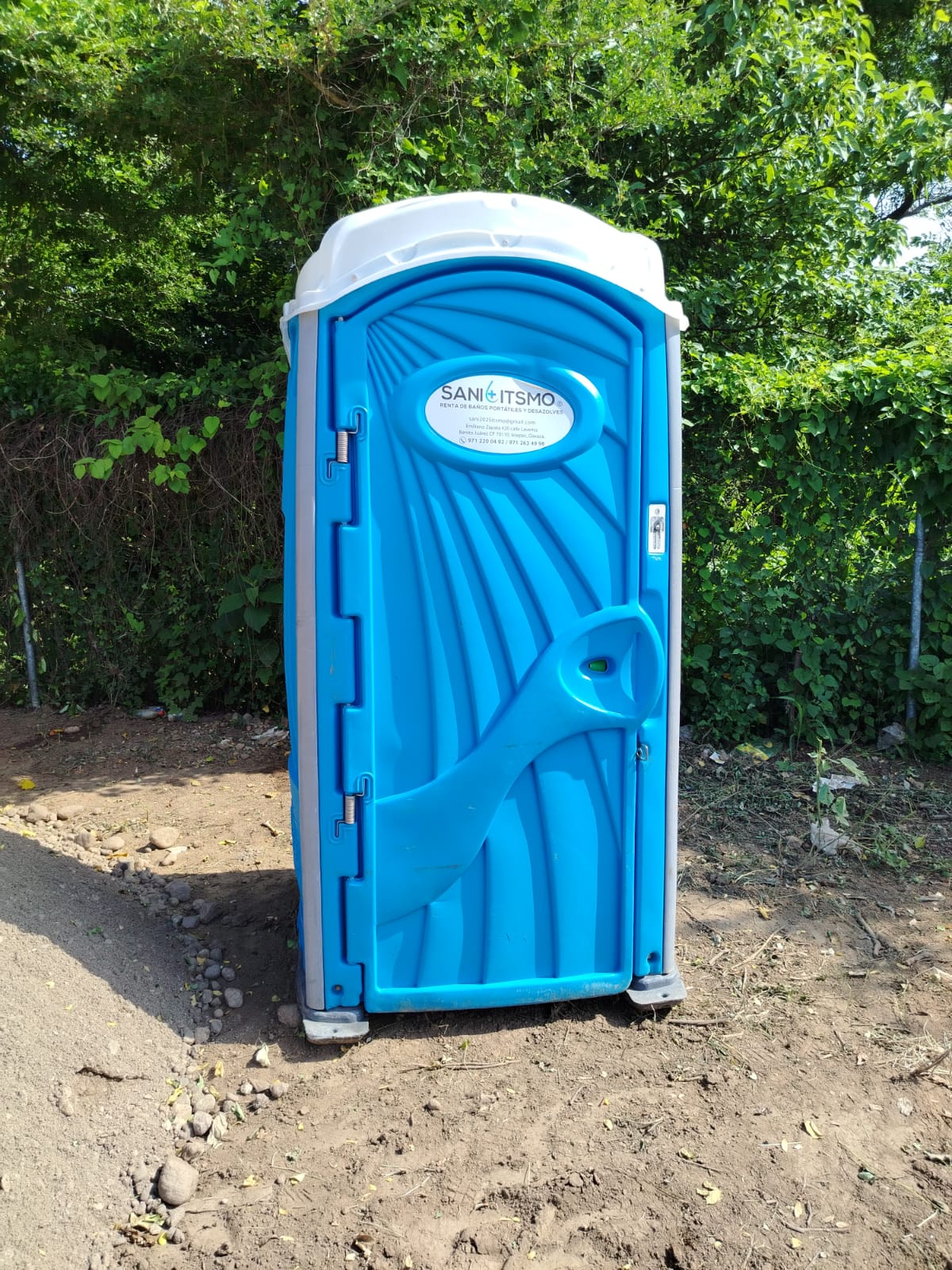 Baño portátil individual color azul