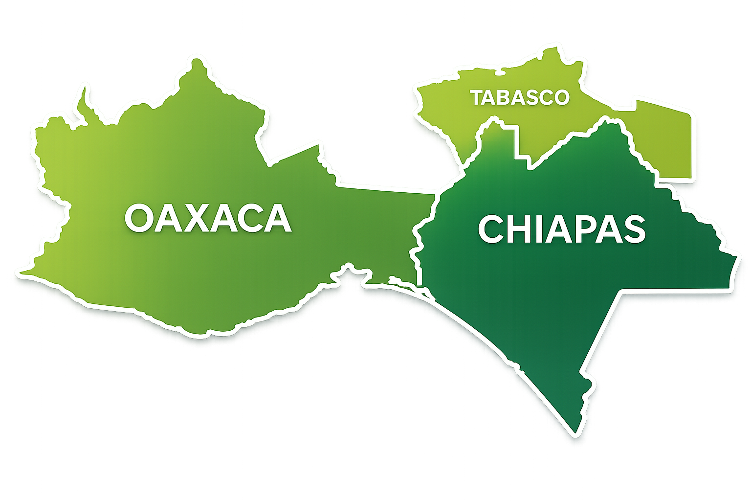 Cobertura en Oaxaca, Chiapas y Tabasco